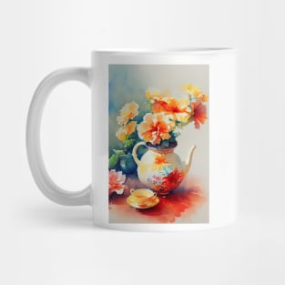 Watercolor teapot Mug